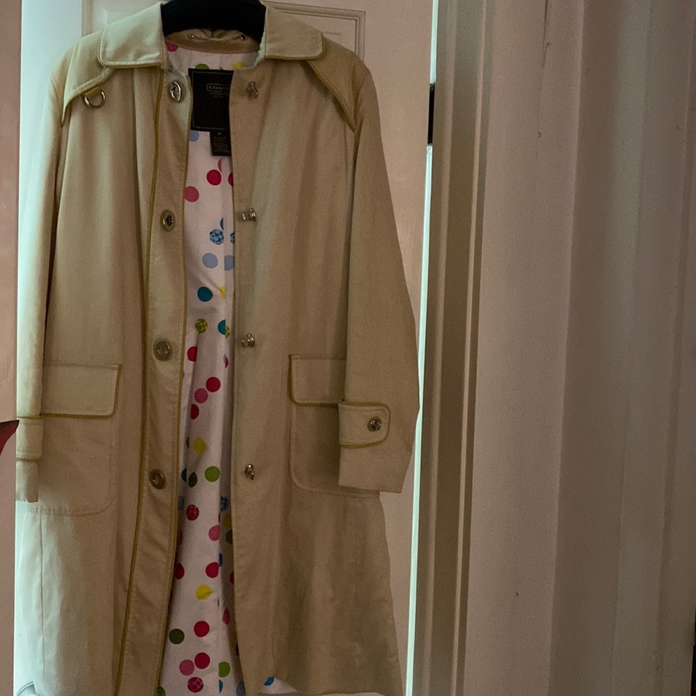 Coach turnlock trench coat